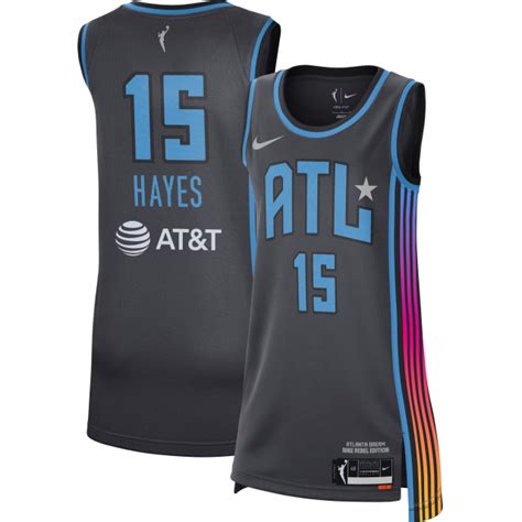 nike adult atlanta dream tiffany hayes black replica rebel jersey|atlanta dream jerseys.